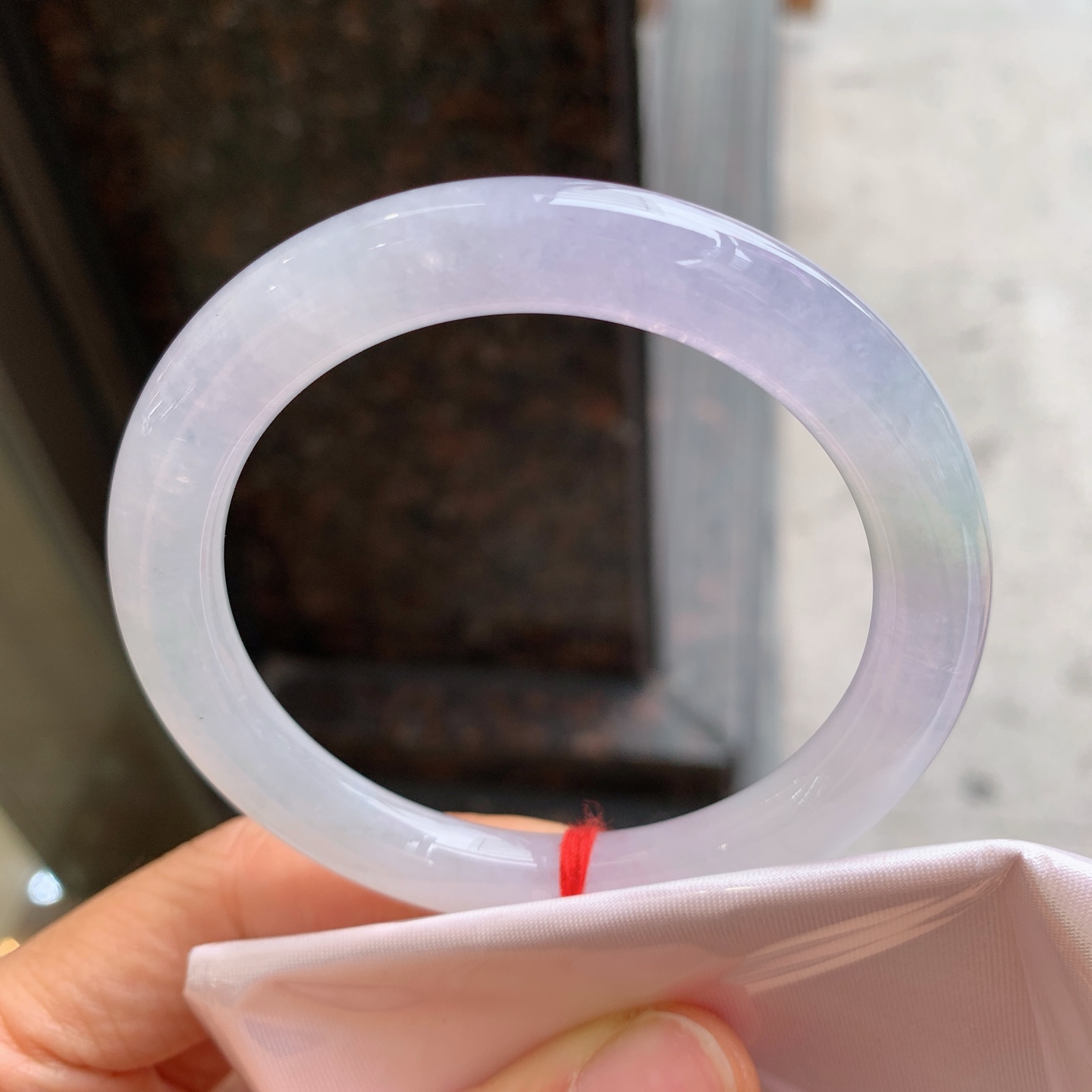 圆条冰紫，有纹，尺寸54.5/8.3/9.2，清新