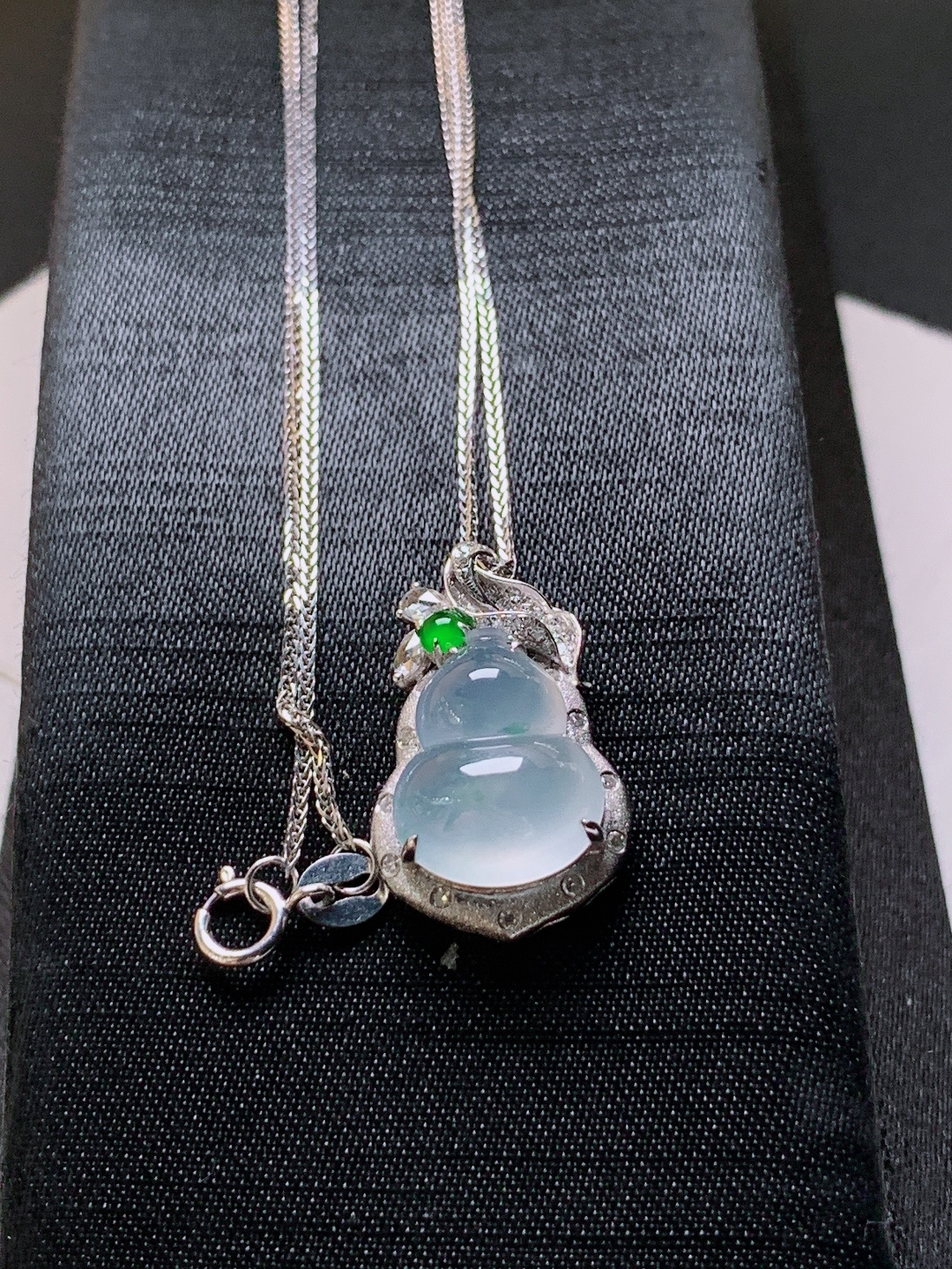 ️ 葫芦吊坠项链，无裂通透起光，裸石13.7/11.1/5.1