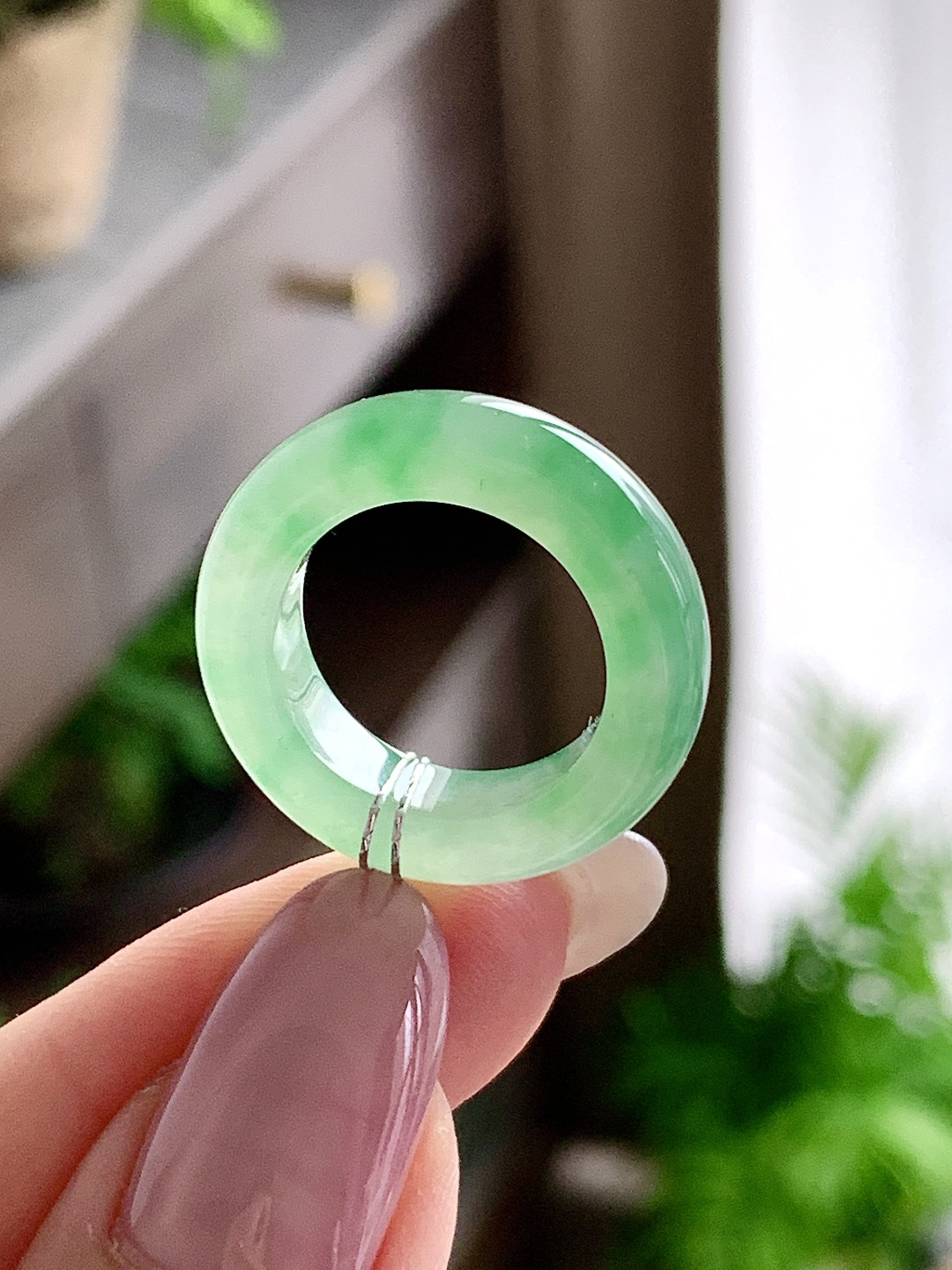 【裸石】🫧冰种飘绿花戒圈指环，性比高，飘花，尺寸6.2-5，圈口12号，重量5.5克