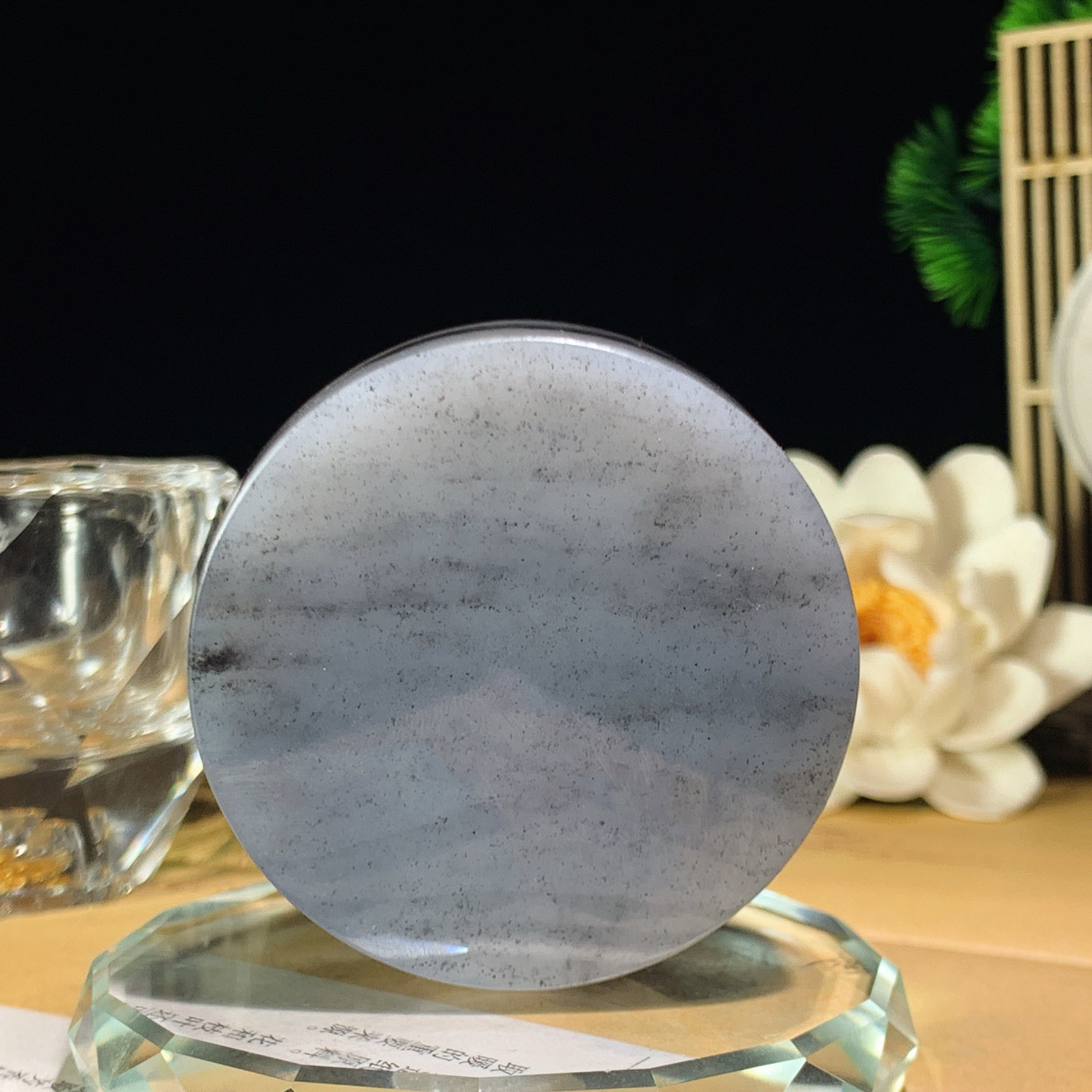 新疆和田玉籽料青花平安无事 青花手镯芯尺寸50/12重75克 玉质细腻油润。手推出油。佩戴高端典雅。lt260428