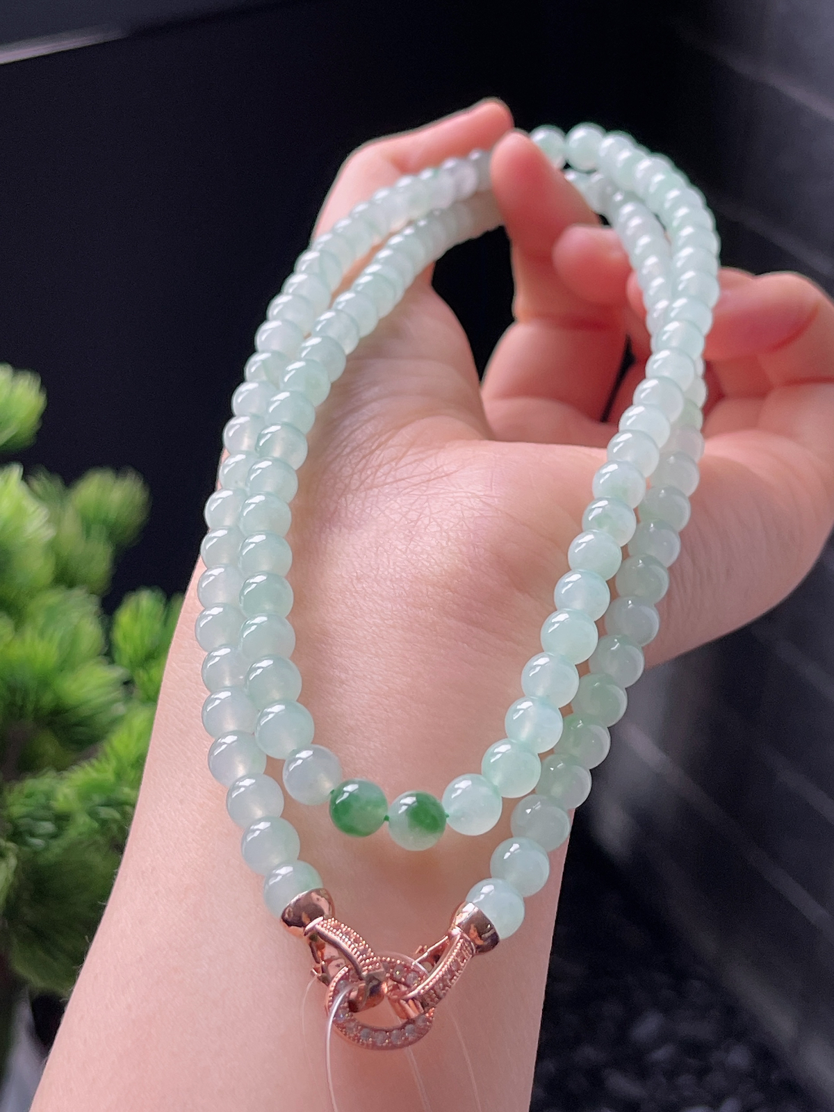 翡翠冰糯种项链