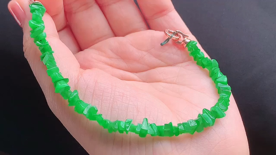️天然缅甸翡翠 冰阳绿随行手链，，5/2.5