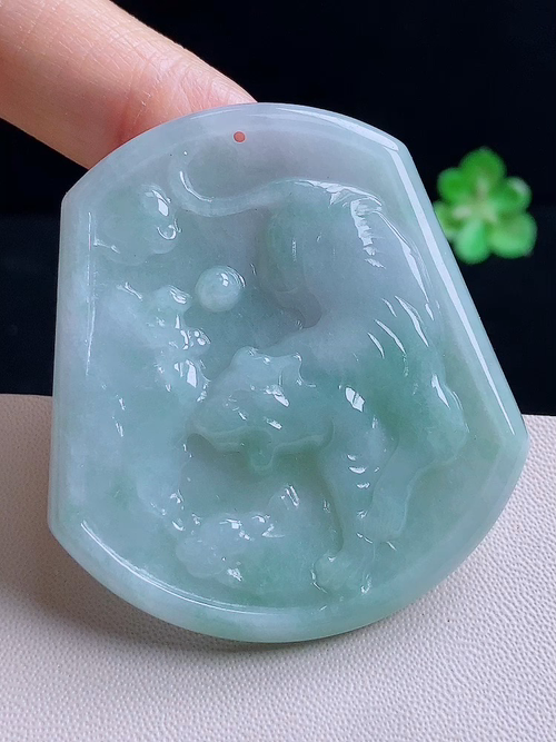 虎牌，无裂，尺寸52.8/48/5.3，编号c2  27