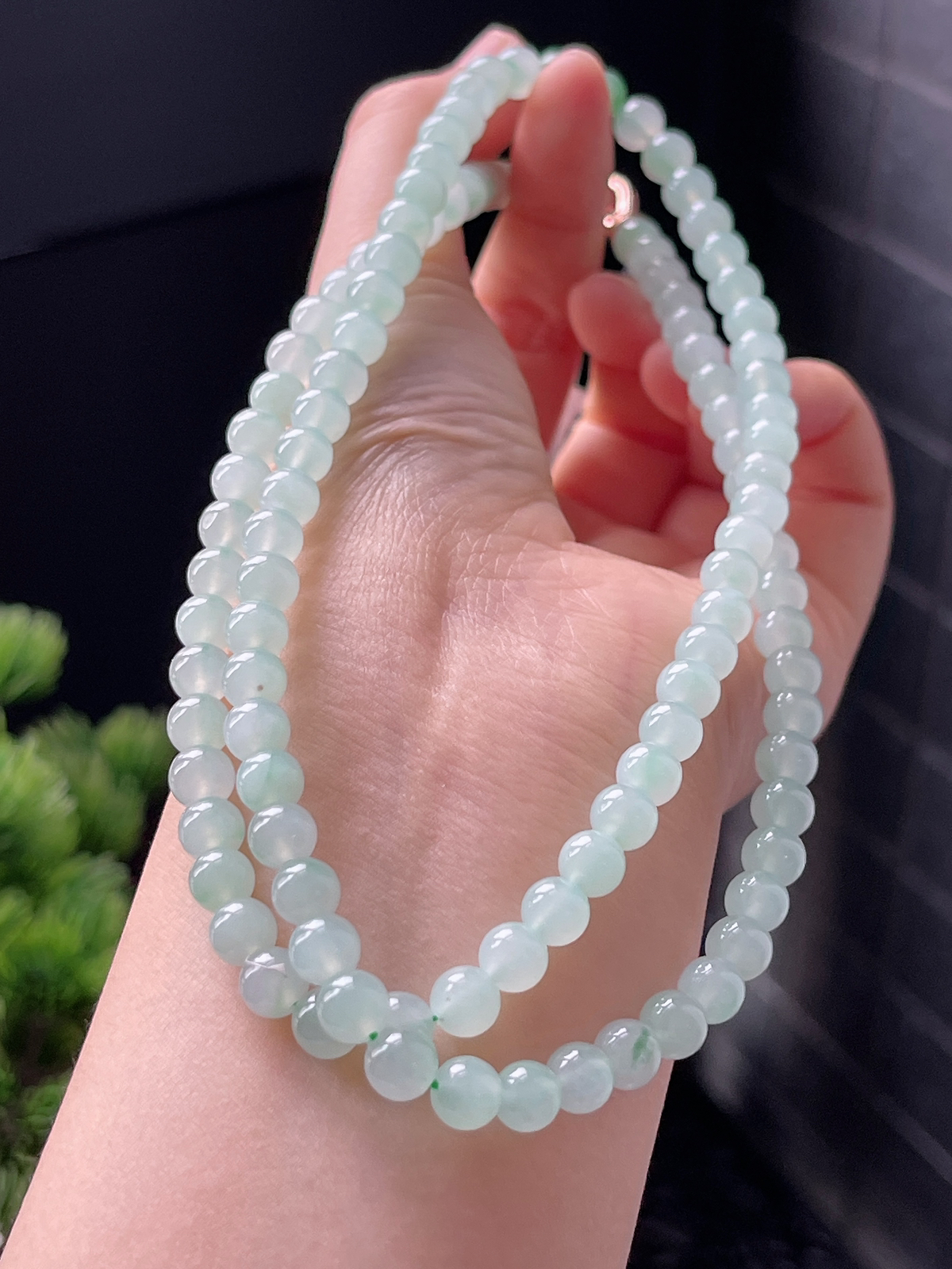 翡翠冰糯种项链