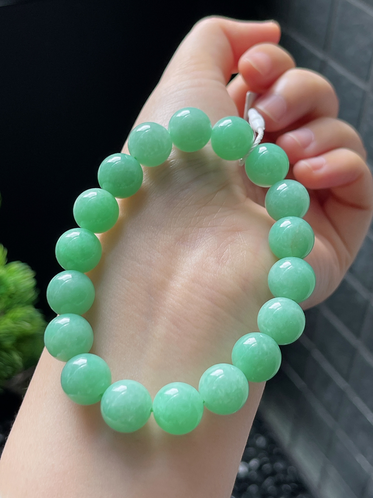 翡翠满甜绿手链