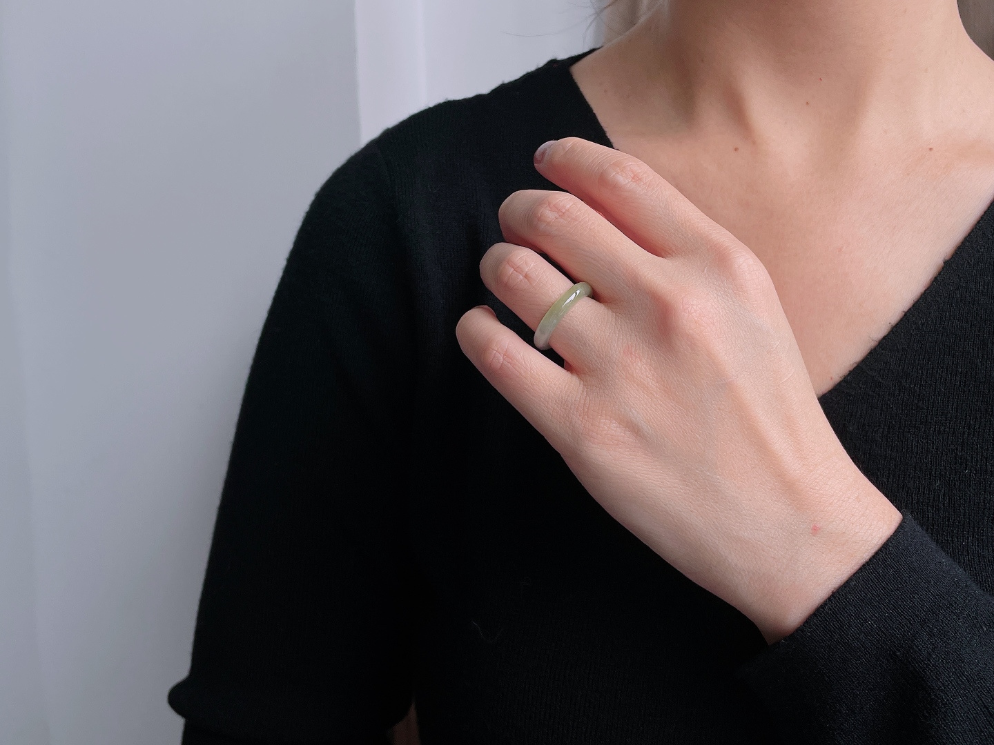 【裸石】冰飘黄翡戒圈指环，缅料，无裂，性比高，尺寸4.3-3.4，圈口15号，重量2.6克