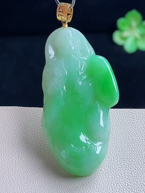 观音，18k金，无裂，尺寸47.5/22/5.0，编号c2  27