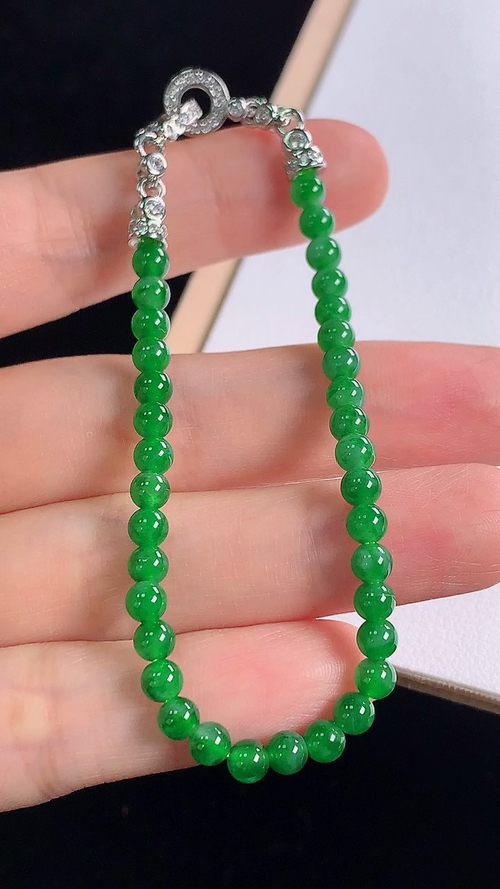 ️冰绿手链，，尺寸4.1-4.1mm 23