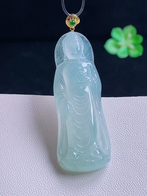 18k阿弥陀佛，无裂，尺寸51.5/16.3/4.8，编号xj  27