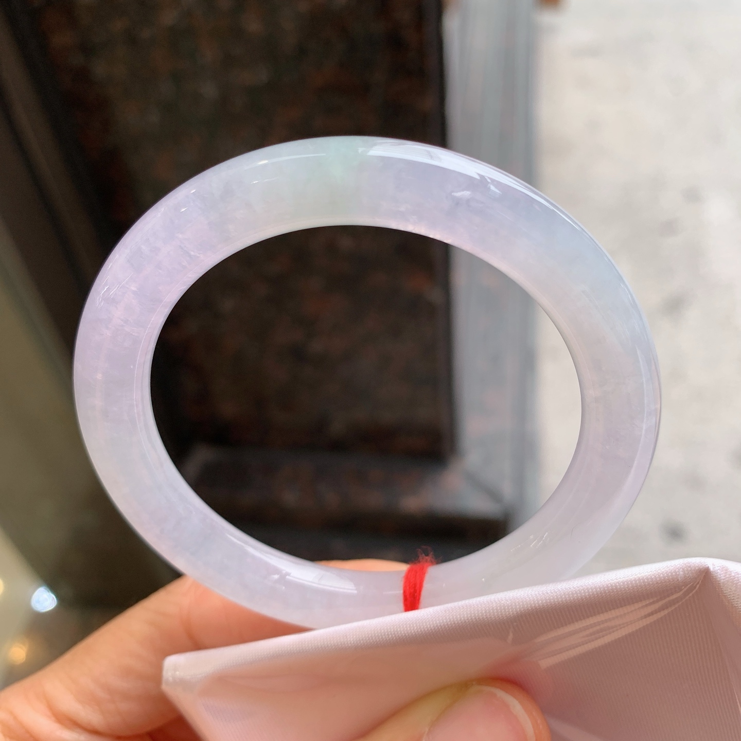 圆条冰紫，有纹，尺寸54.5/8.3/9.2，清新