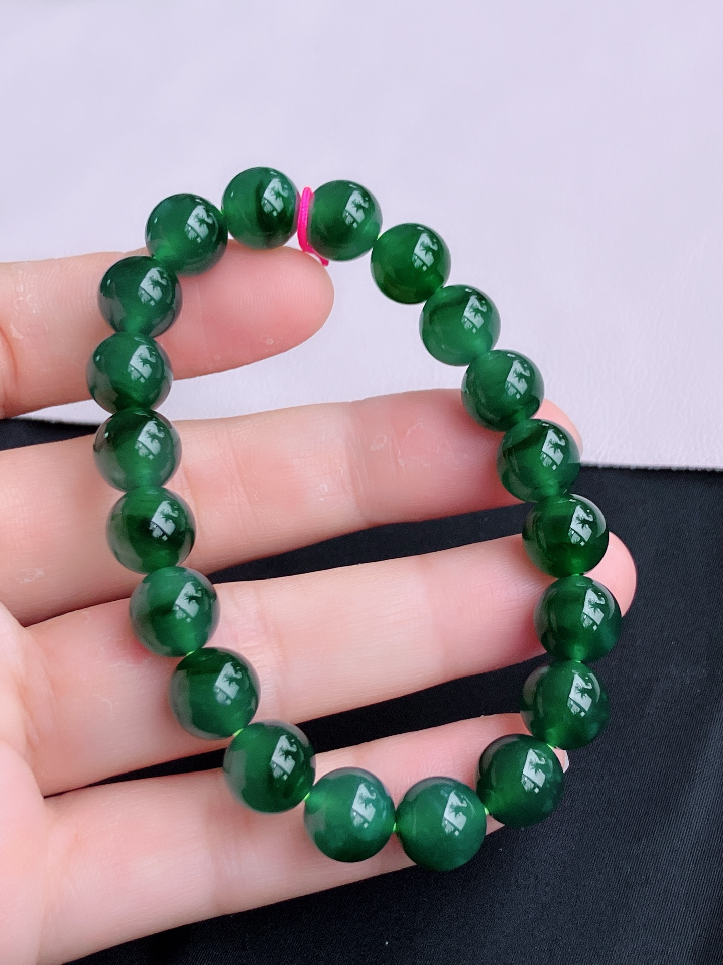 ️，冰蓝水手串，晶莹剔透，尺寸10，自然光实拍