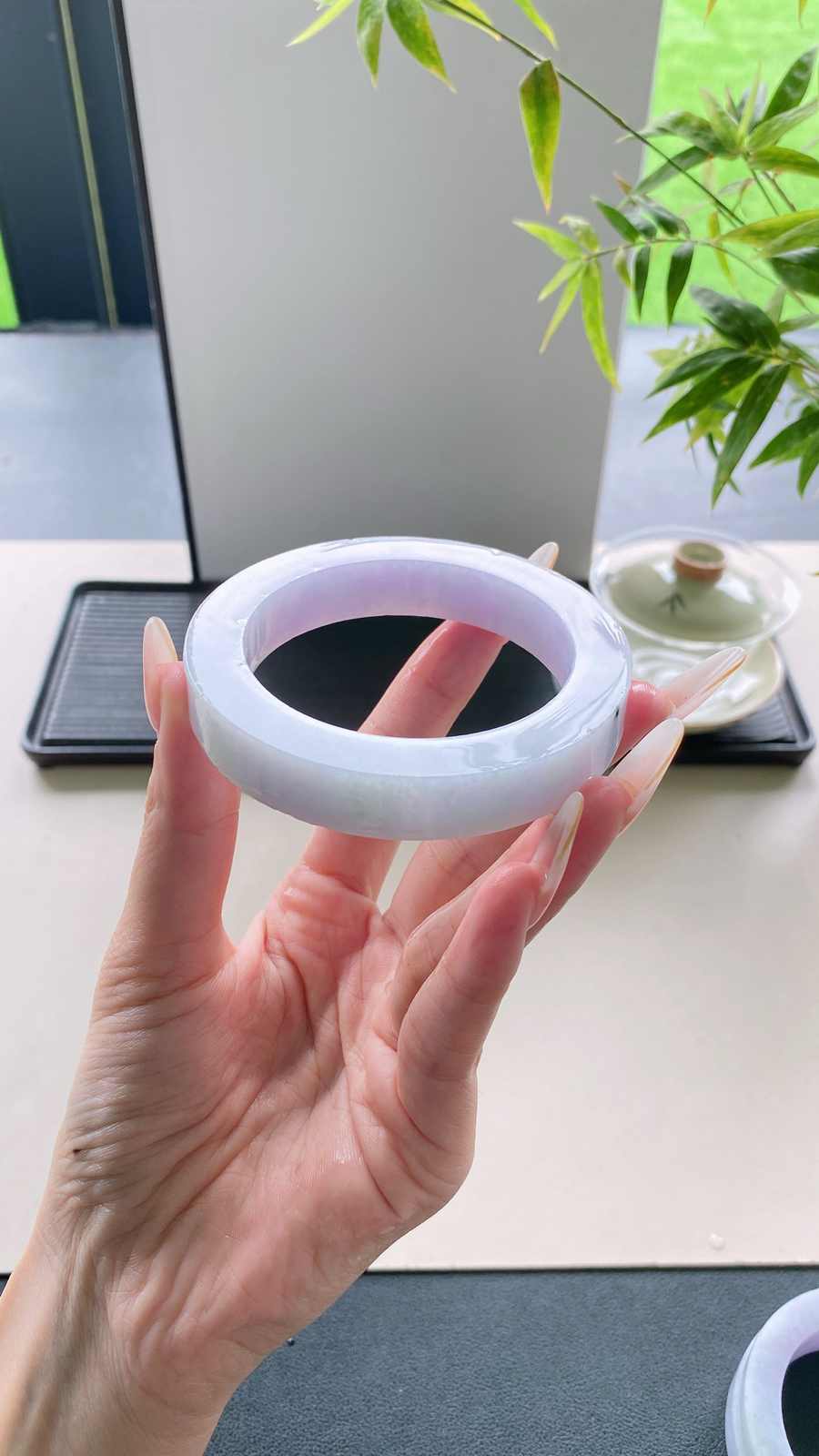 【淡春彩手镯胚】