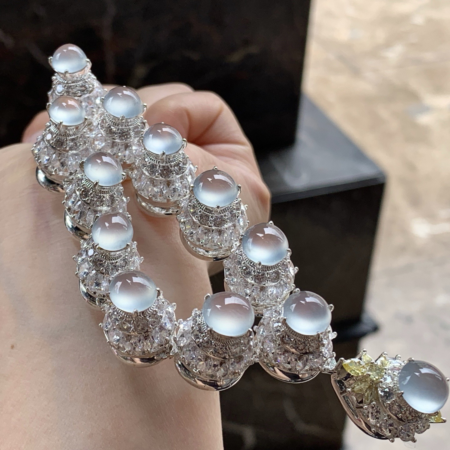 冰种项链^_^冰透 水润 铜托