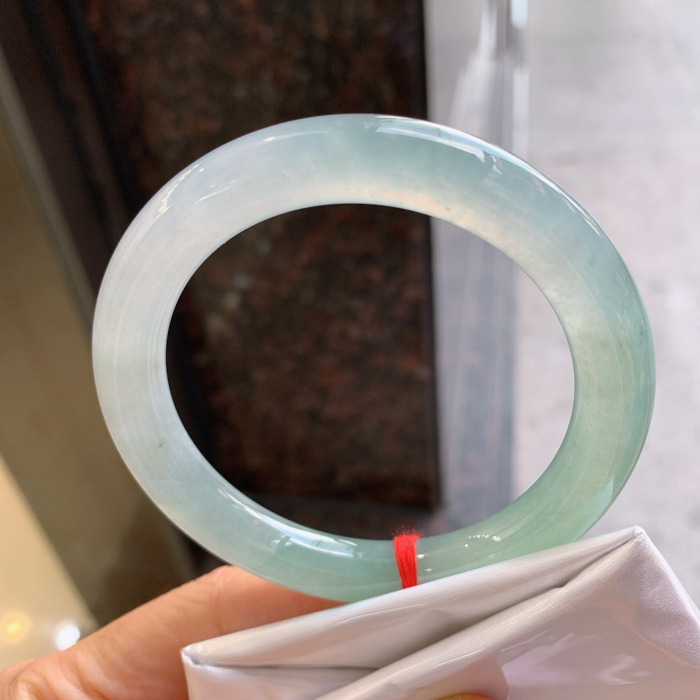 圆条冰晴，无裂，尺寸：57.5/9.6/10，冰润