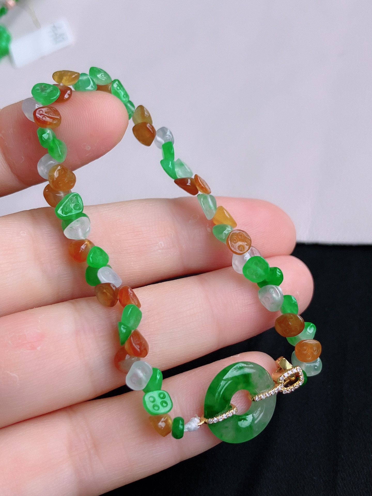 ️，多彩一品清廉手串，晶莹剔透，特色，尺寸13.8/2.8/6.8，自然光实拍