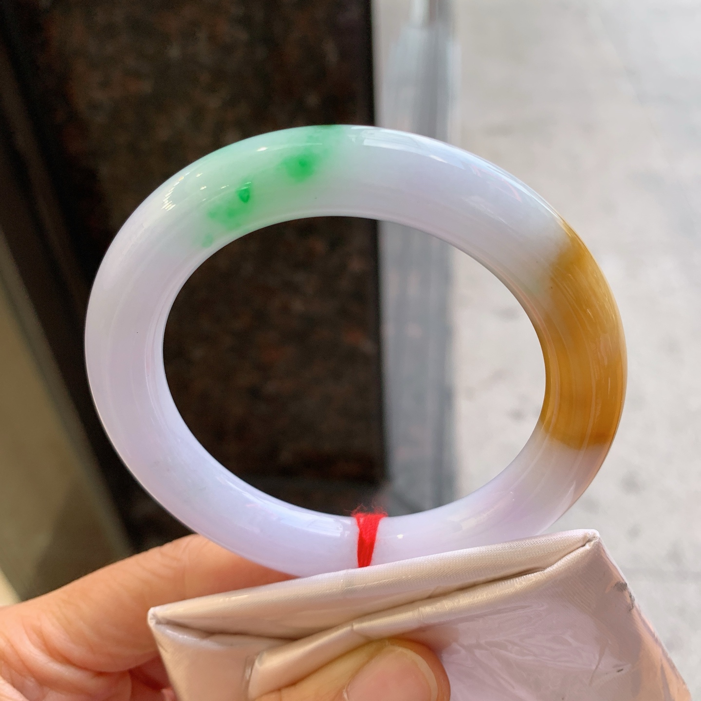 圆条双彩，无裂，尺寸：57/11，特色料子