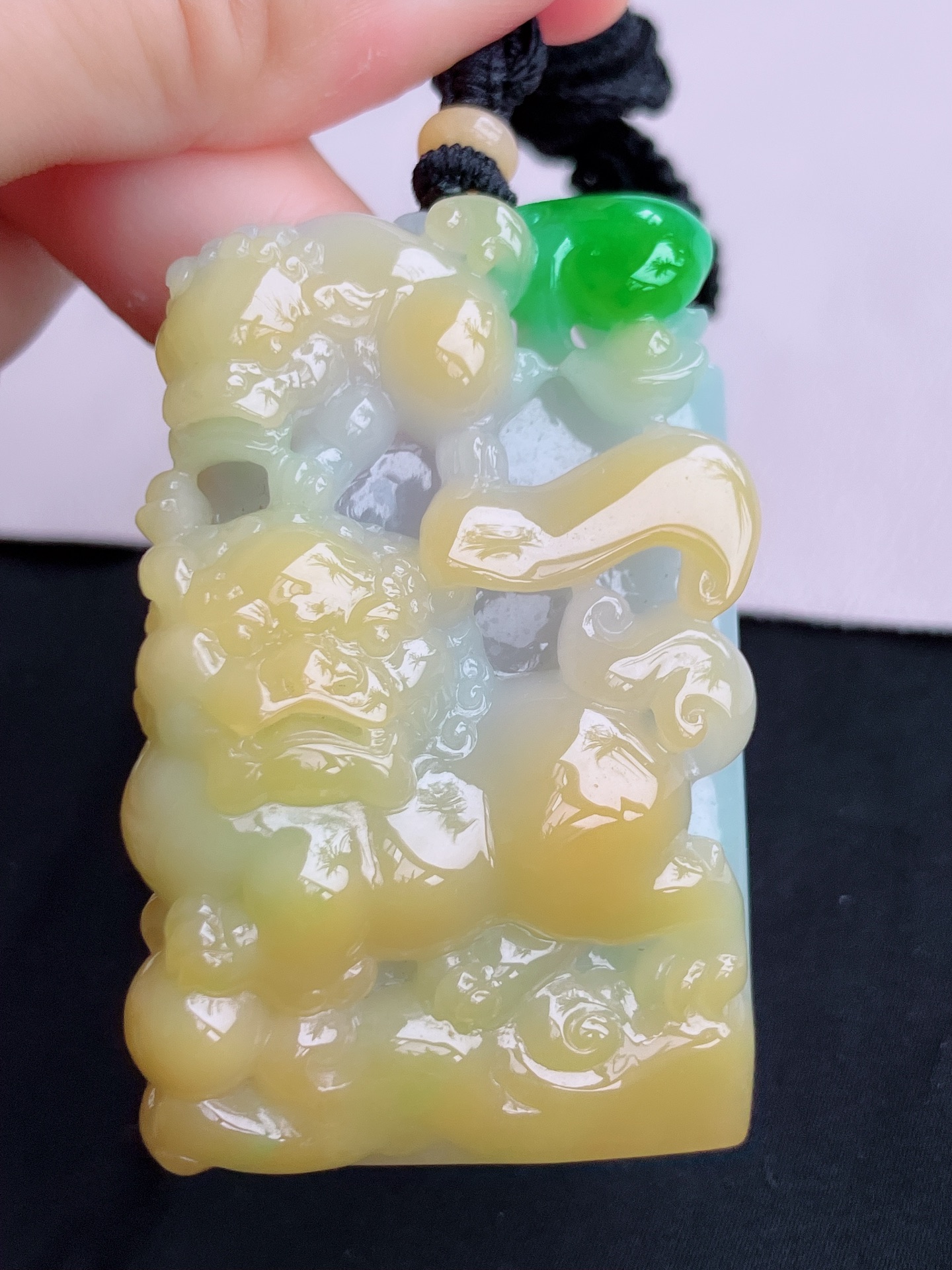 ️，三彩事事如意，特色大气，尺寸55.8/34.6/13.8，自然光实拍