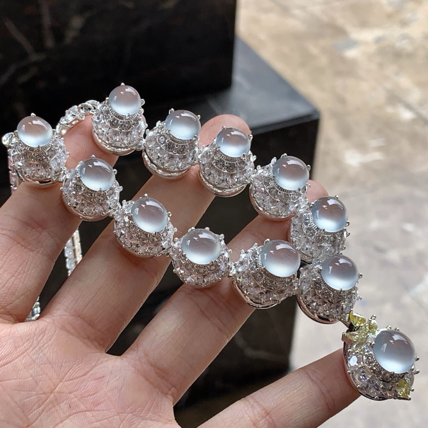 冰种项链^_^冰透 水润 铜托