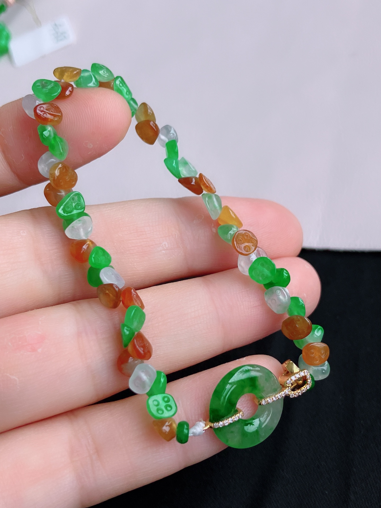 ️，多彩一品清廉手串，晶莹剔透，特色，尺寸13.8/2.8/6.8，自然光实拍