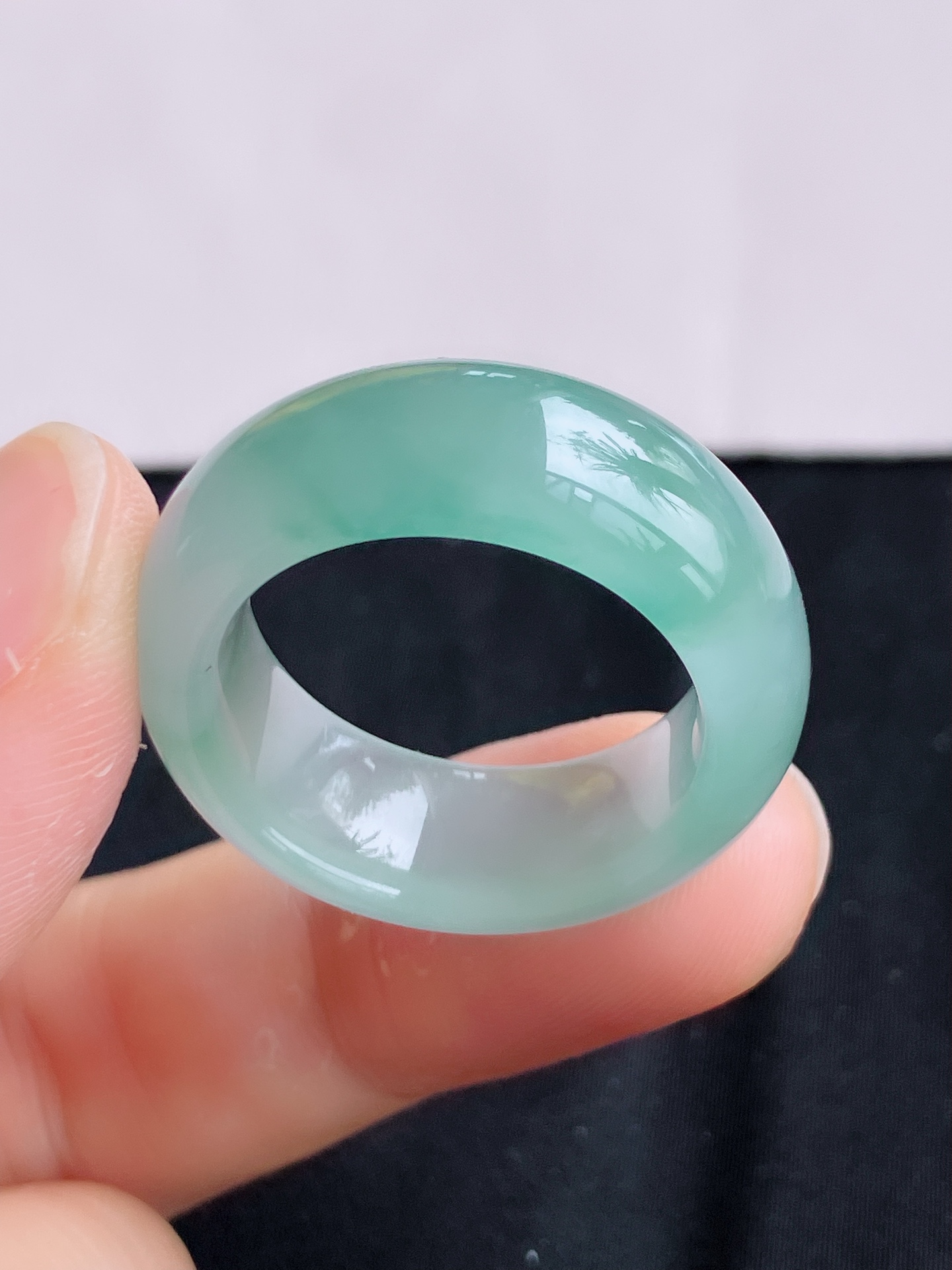 ️，底色扳指，晶莹剔透，尺寸20/9.9/4.8，自然光实拍