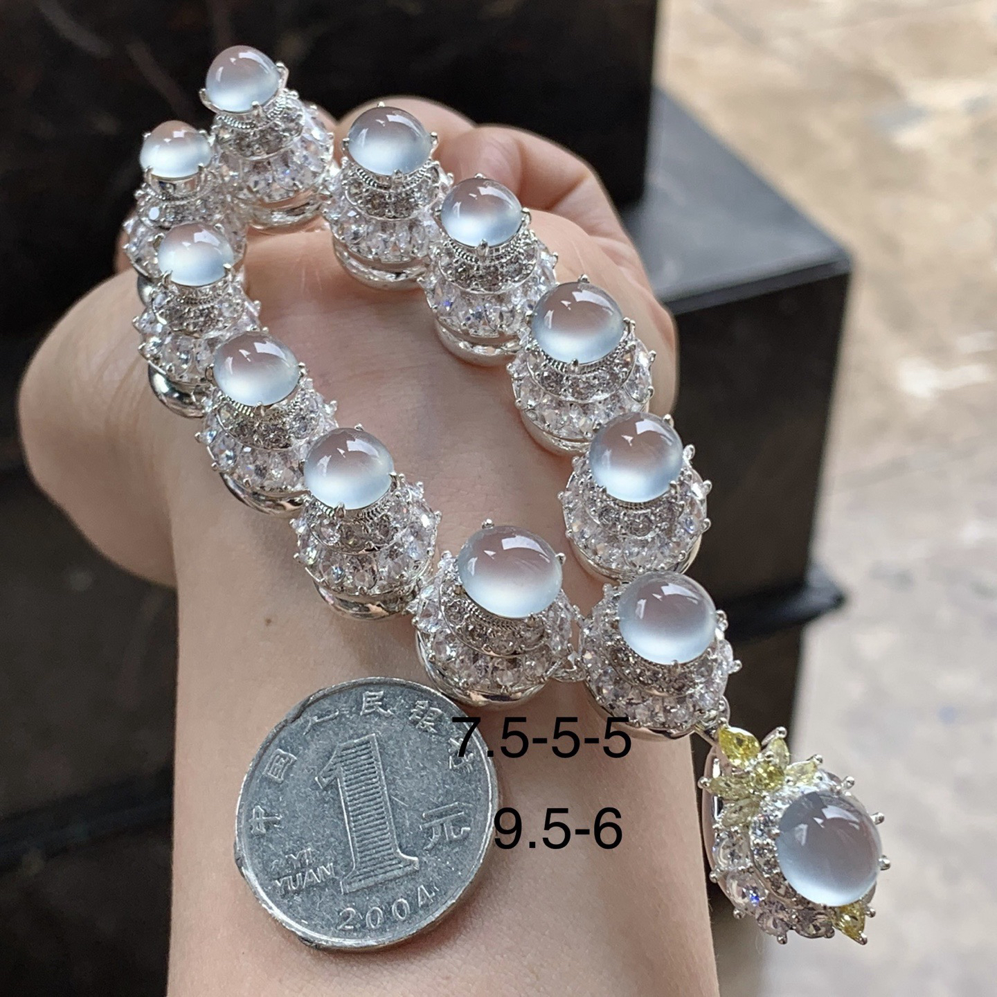 冰种项链^_^冰透 水润 铜托