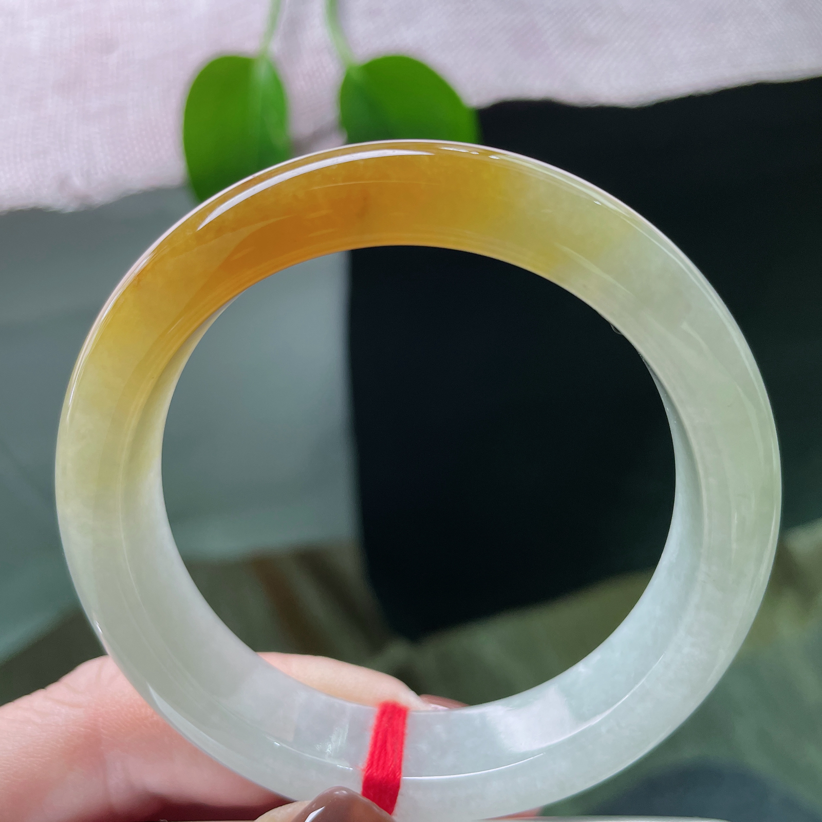 54.6/12.7/8.3，黄翡正圈，腕上生秋，内有乾坤。是落日熔金，也是晨光熹微。ss49592