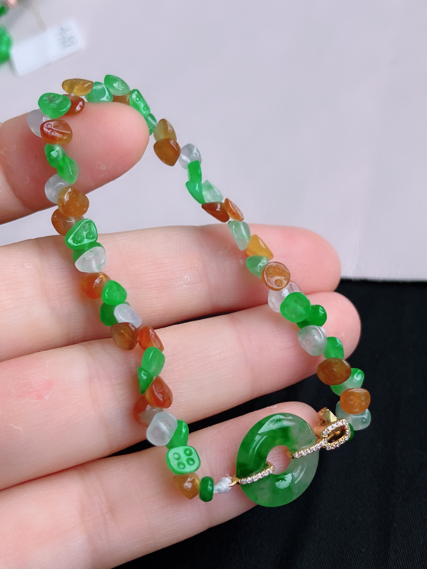 ️，多彩一品清廉手串，晶莹剔透，特色，尺寸13.8/2.8/6.8，自然光实拍