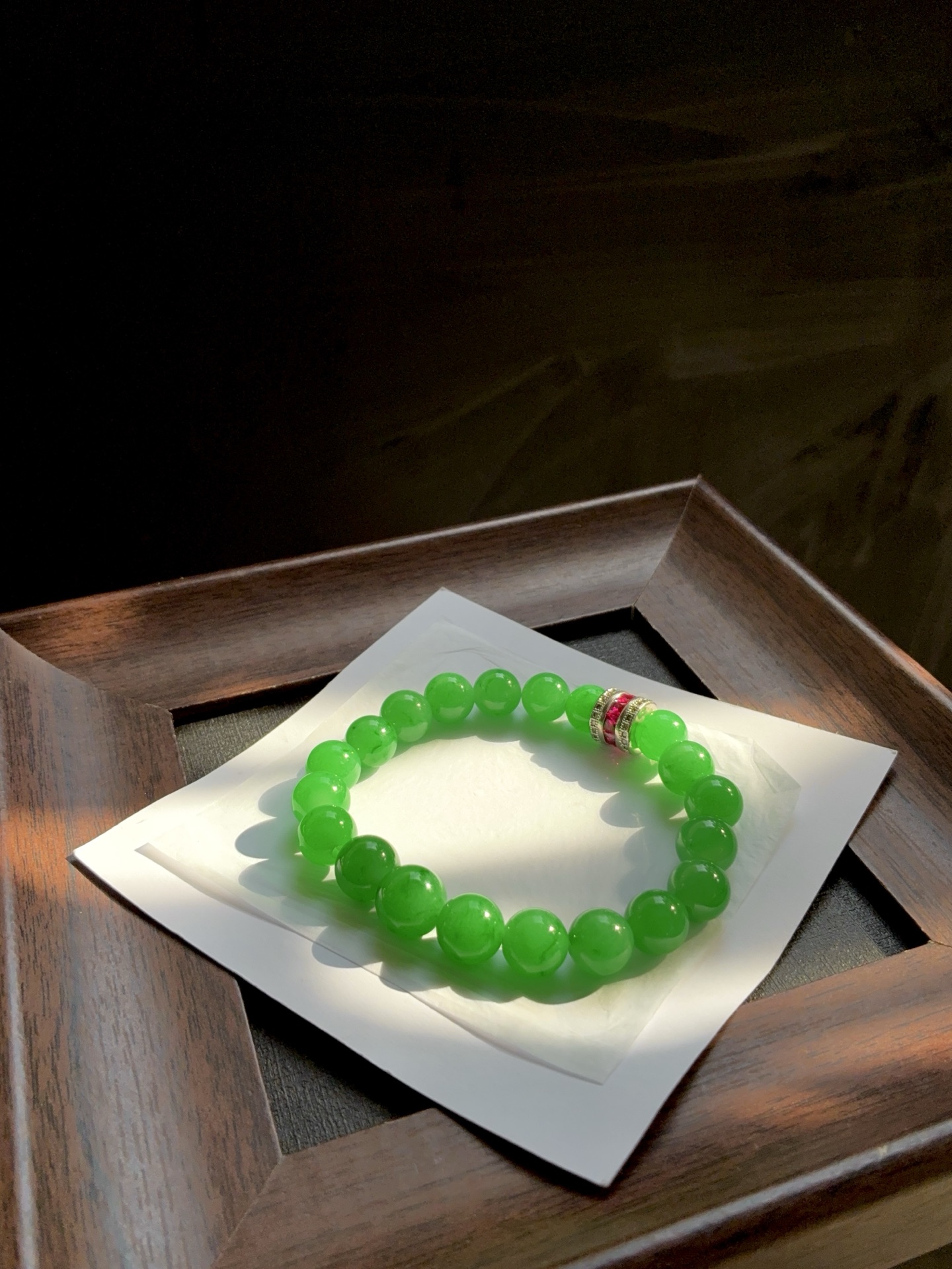 ️ 碧波凝翠 · 腕上生春的冰绿珠串，尺寸10.8/8.8，20颗