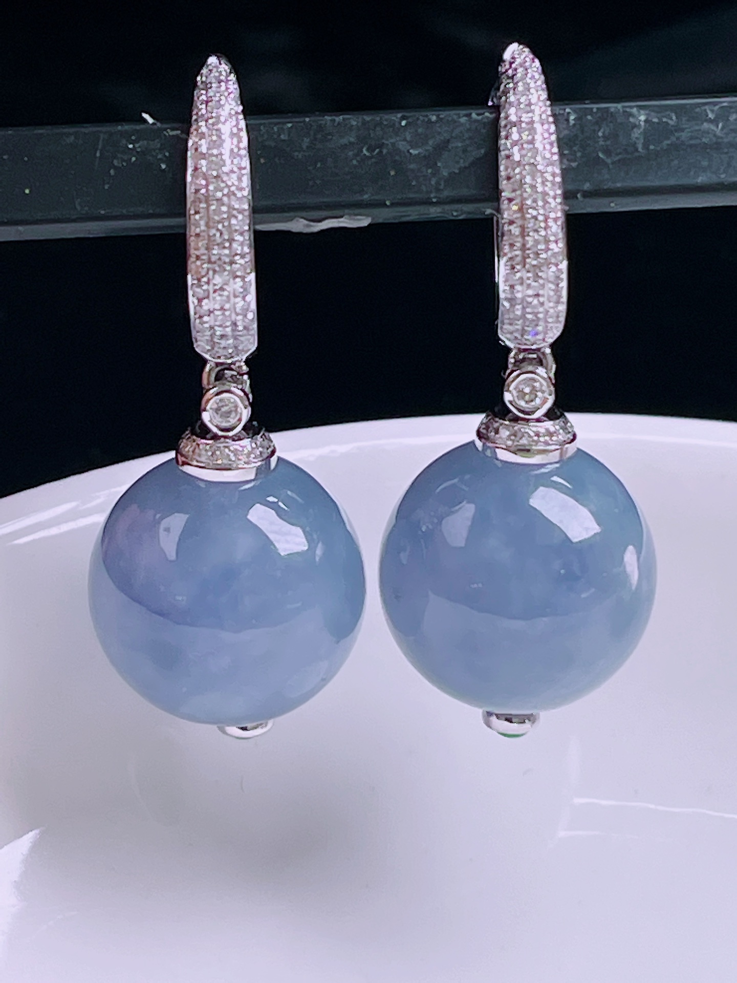 ️耳坠，老种起光，细底通透，尺寸：裸石13mm，编号0429