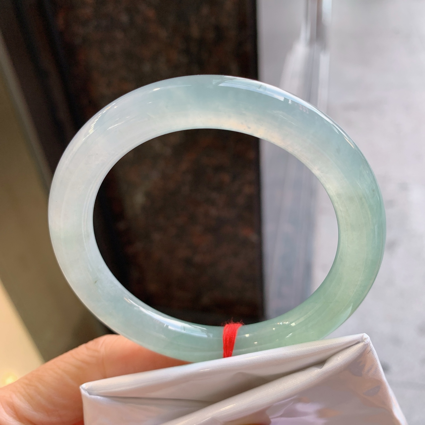 圆条冰晴，无裂，尺寸：57.5/9.6/10，冰润