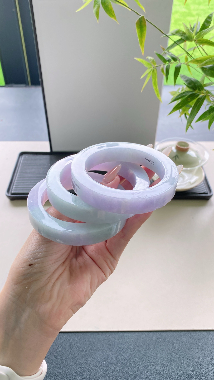 【淡春彩手镯胚】