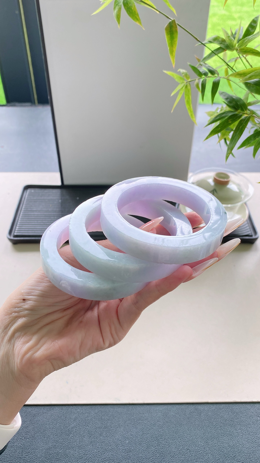 【淡春彩手镯胚】