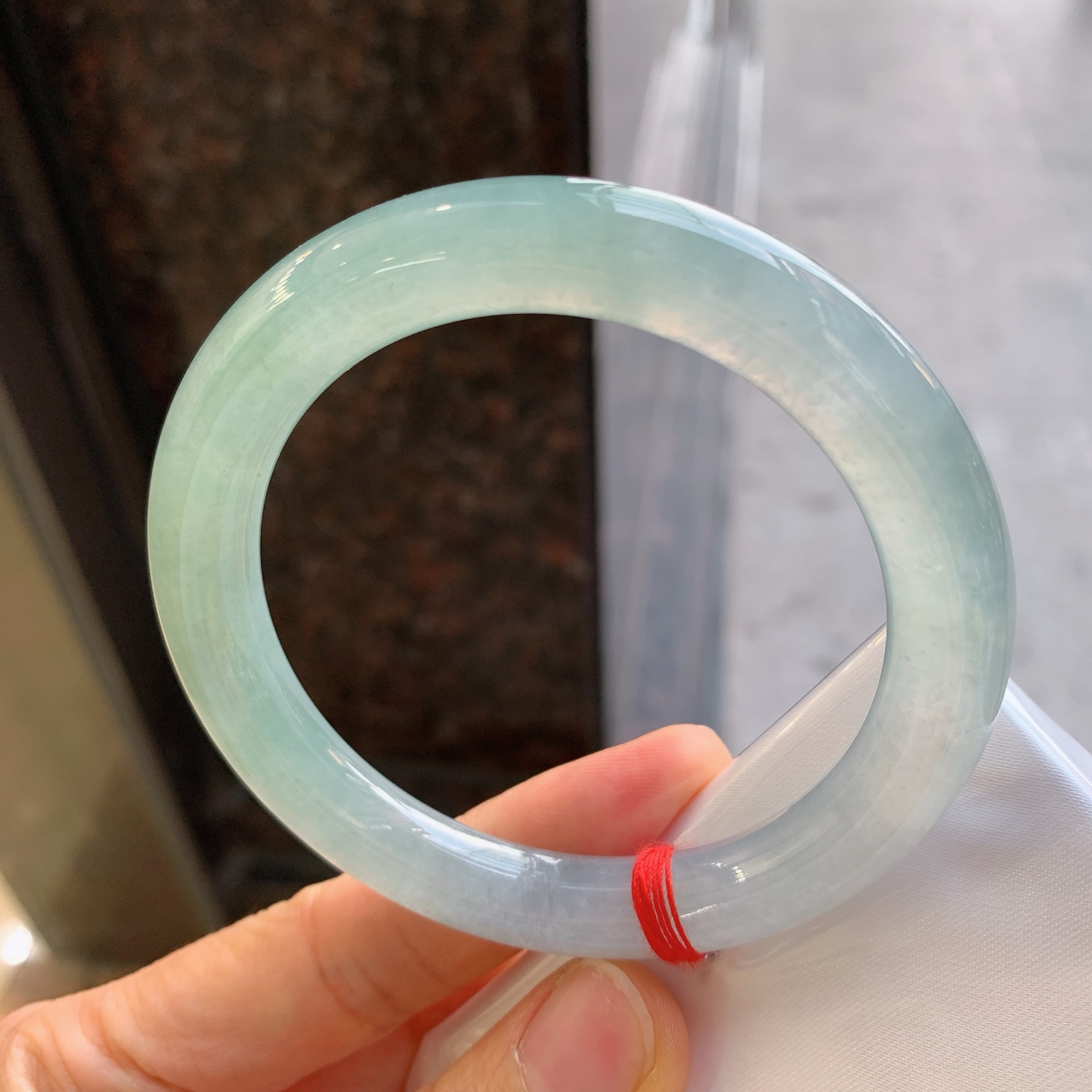 圆条冰晴，无裂，尺寸：57.5/9.6/10，冰润