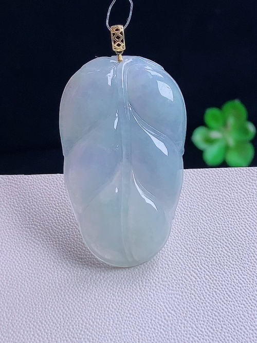 18k树叶，无裂，尺寸43.4×23.3/3.8，编号22bw5l  28