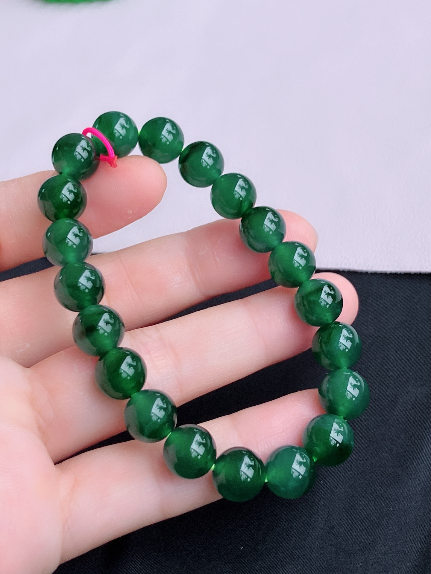 ️，冰蓝水手串，晶莹剔透，尺寸10，自然光实拍