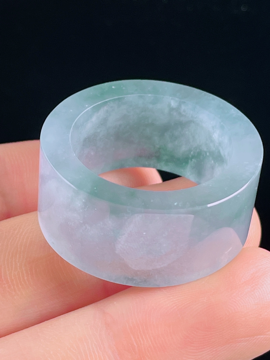 ️冰紫扳指，老种起光，细底通透，尺寸：13/4.3，圈口28mm，0429