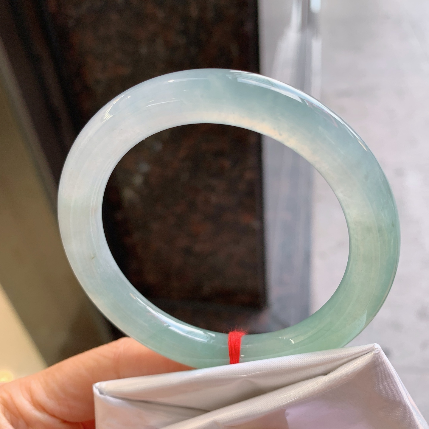 圆条冰晴，无裂，尺寸：57.5/9.6/10，冰润