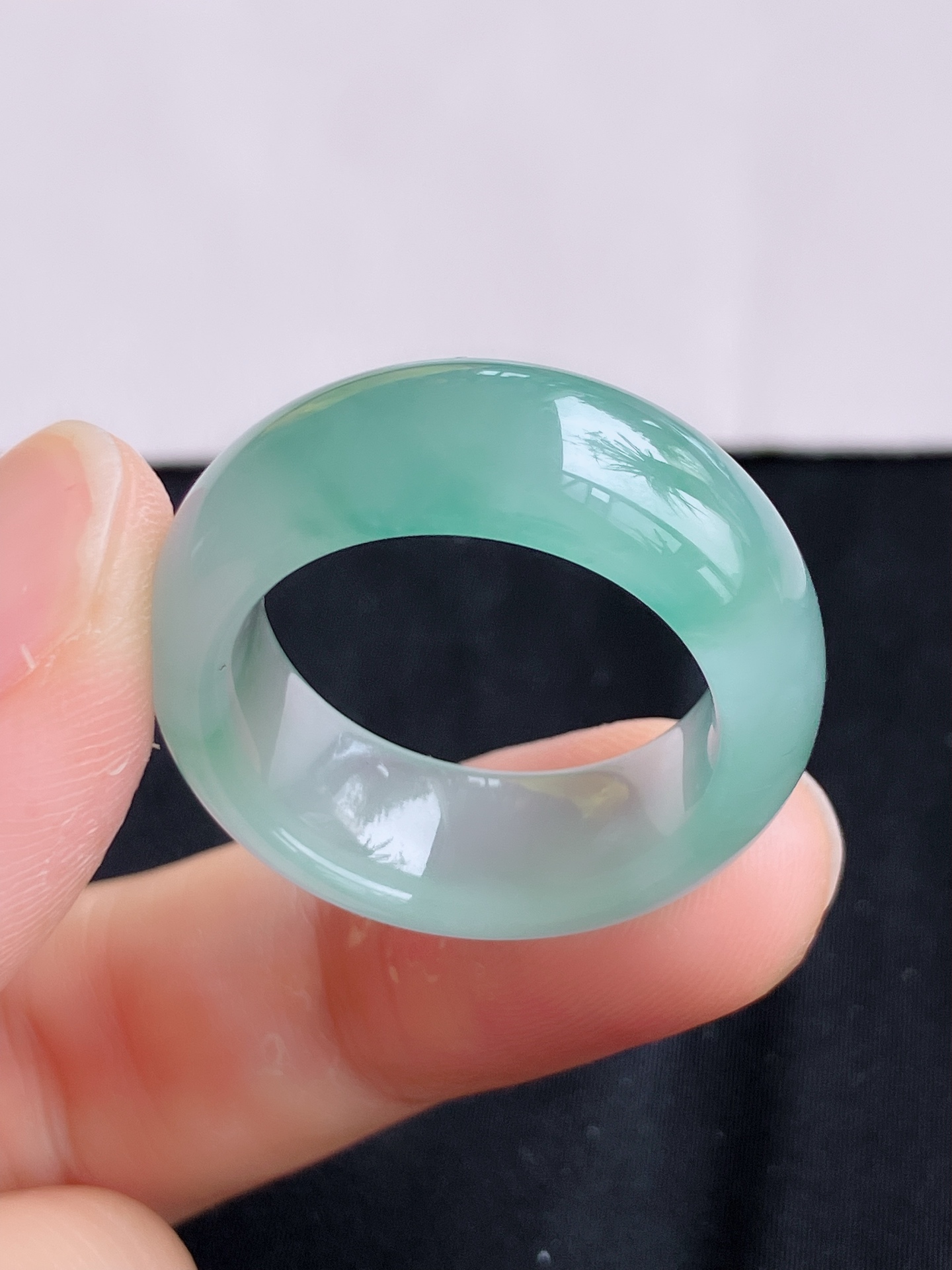 ️，底色扳指，晶莹剔透，尺寸20/9.9/4.8，自然光实拍