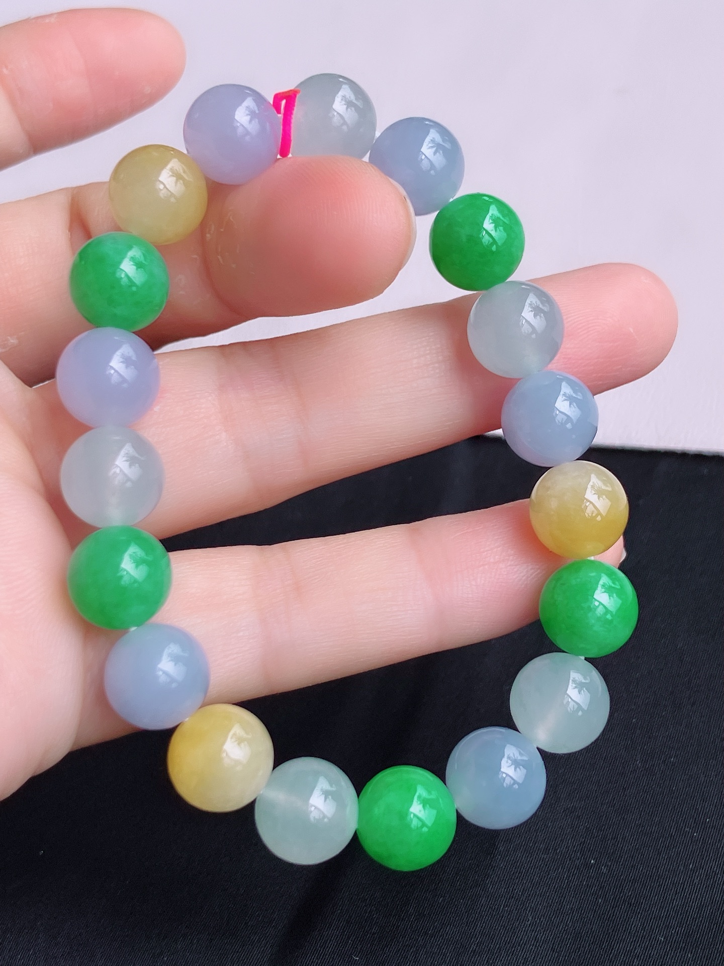 ️，三彩手串，晶莹剔透，特色，尺寸10，自然光实拍