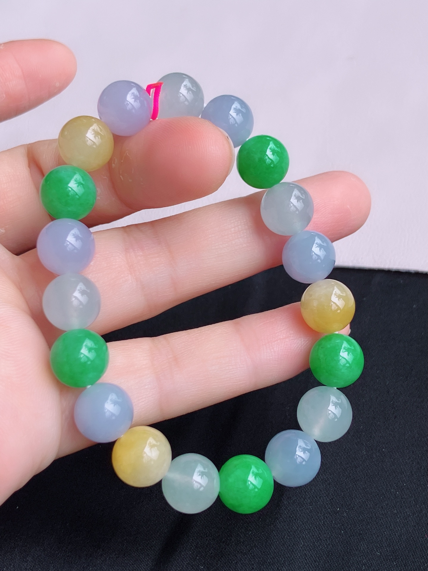 ️，三彩手串，晶莹剔透，特色，尺寸10，自然光实拍