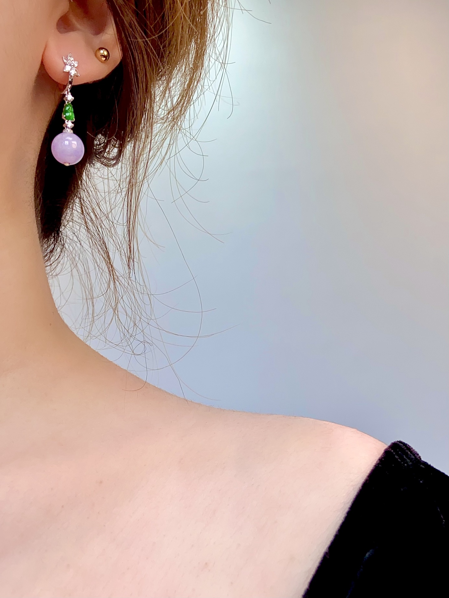 ️冰紫耳坠，紫气东来，翠色葫芦点缀，是福禄也是灵动，佩戴上耳瞬间提升整体气质 温柔又显贵：38.8