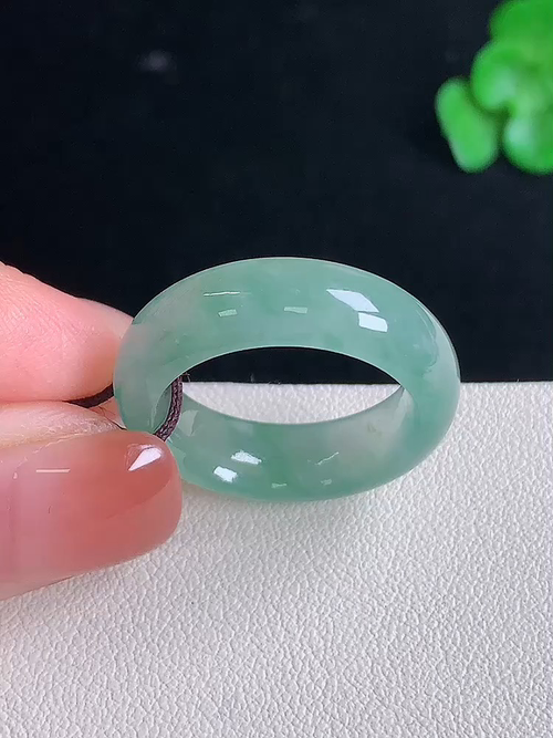  ，冰飘花指环，无裂，尺寸16.7/6.7/3.7，13.5号，№;y263789 23