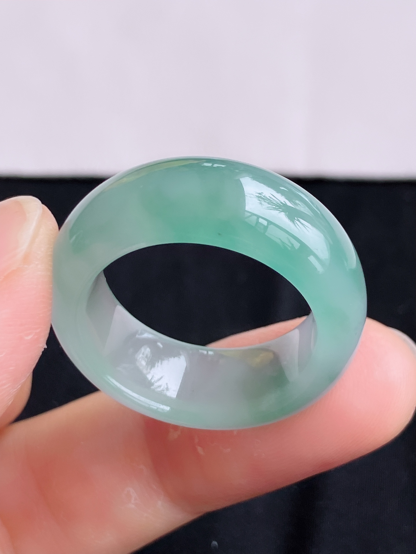 ️，底色扳指，晶莹剔透，尺寸20/9.9/4.8，自然光实拍