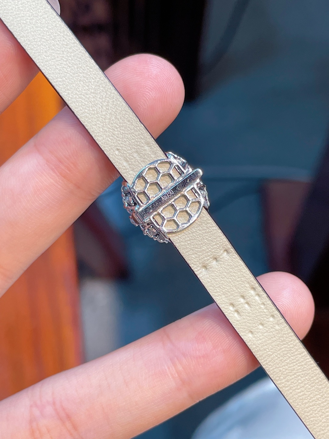 阳绿手链，，18k金镶嵌，8.6/11.1/2.2