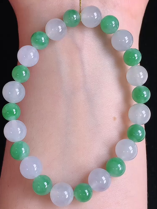 飘绿转运珠手链，，尺寸8.3mm 6.9mm，编号y263789 23