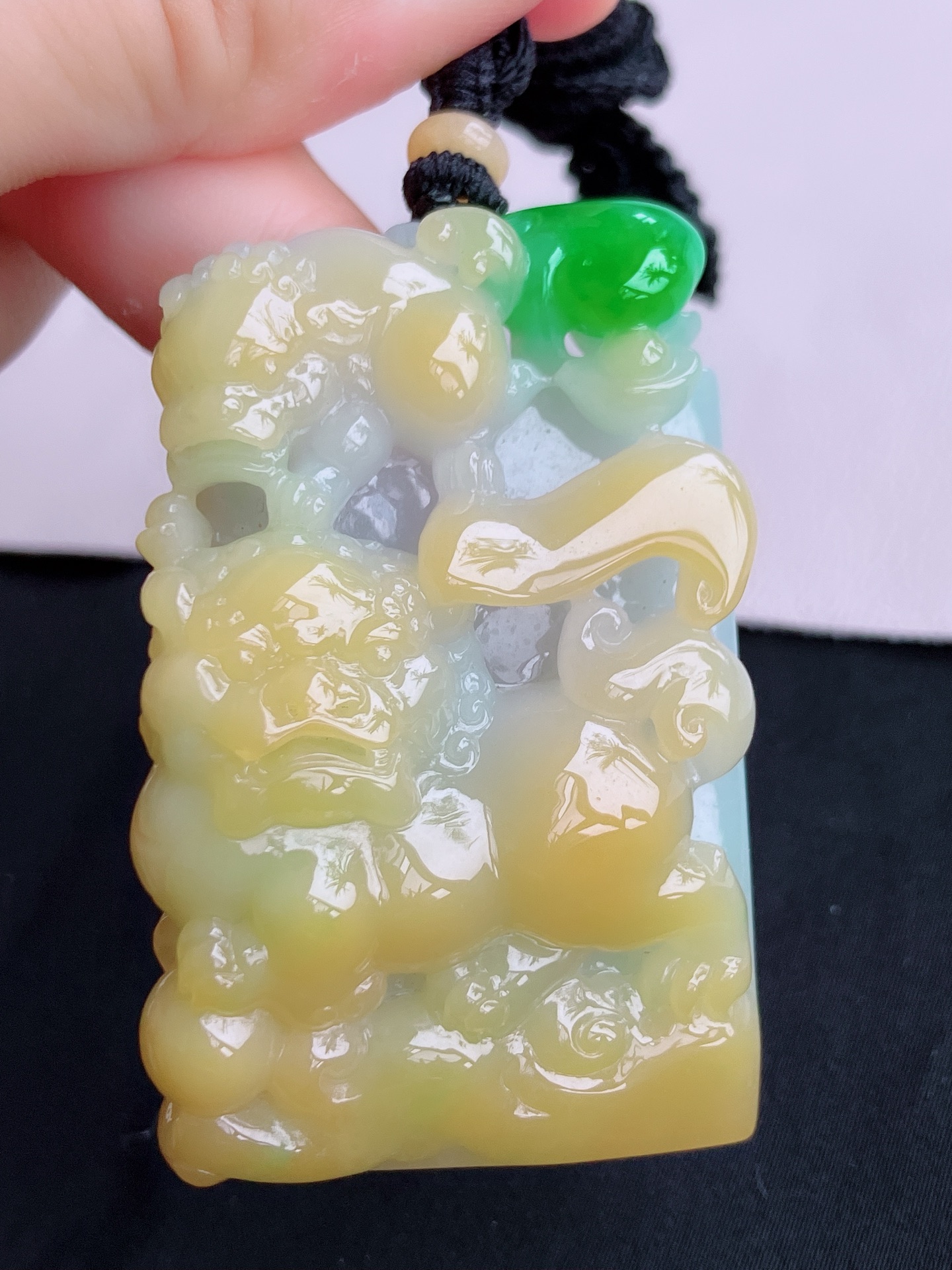 ️，三彩事事如意，特色大气，尺寸55.8/34.6/13.8，自然光实拍