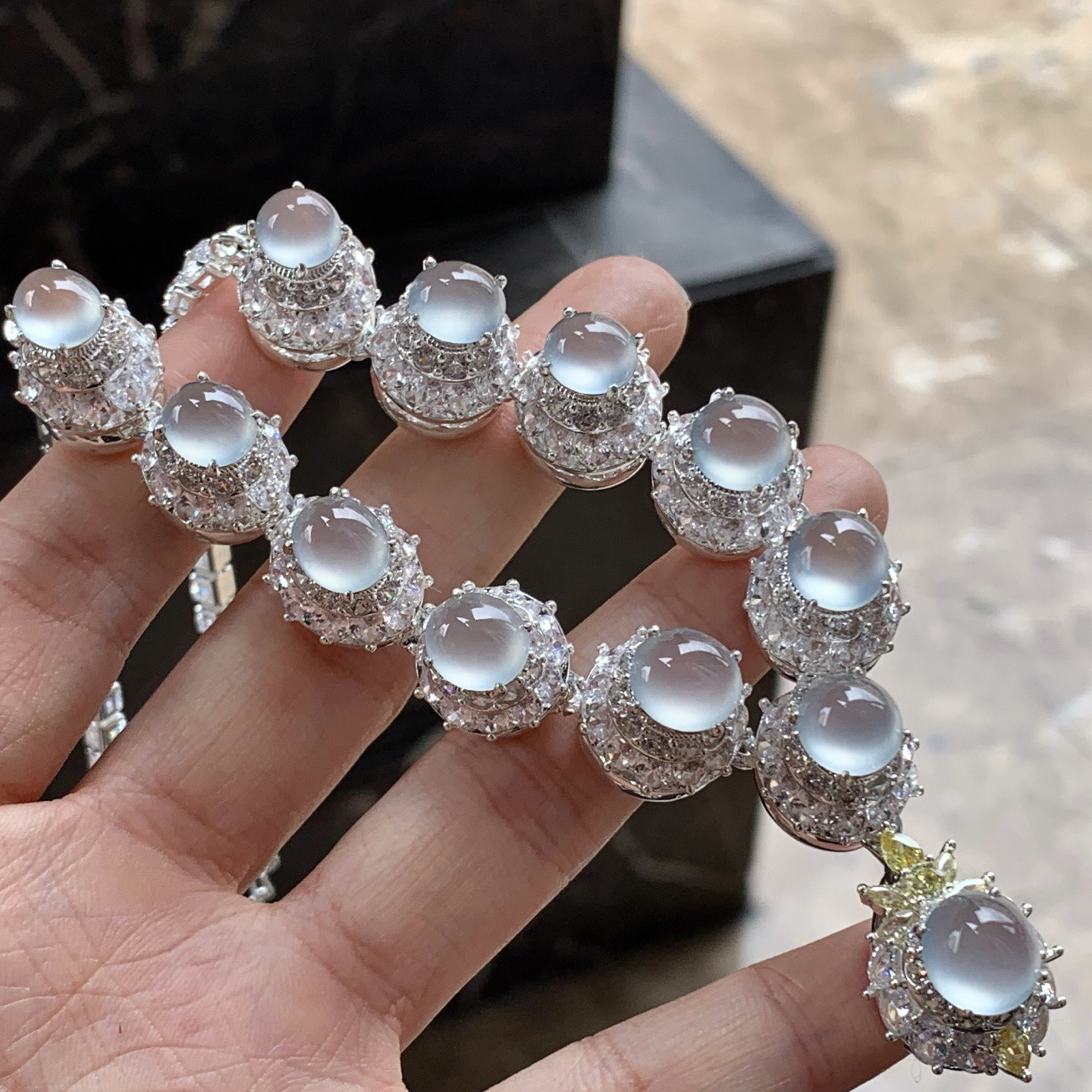 冰种项链^_^冰透 水润 铜托