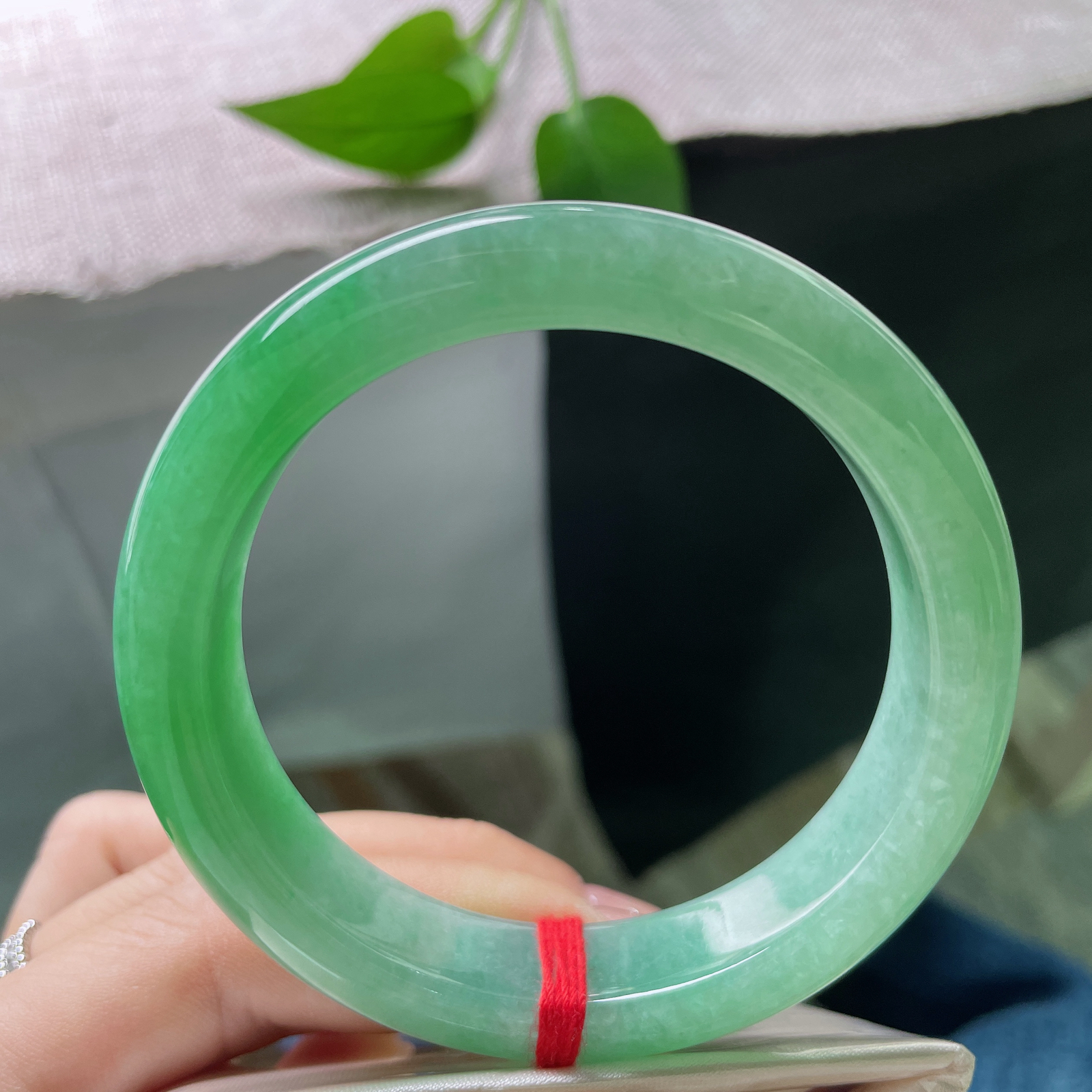 58.3/13.2/8.8，绿底正圈，凝翠一方，聚天地之碧。 满绿是大自然最慷慨的馈赠。洒金，ss51673a..