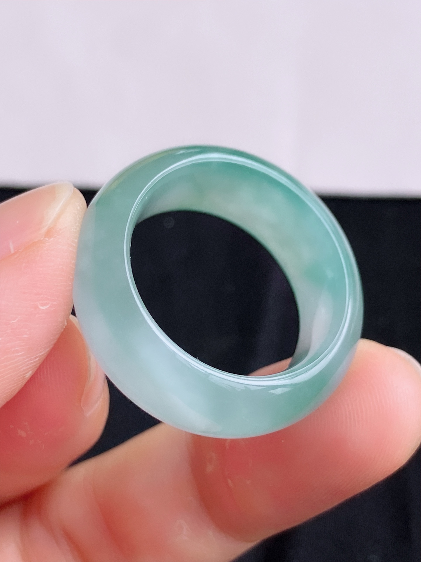 ️，底色扳指，晶莹剔透，尺寸20/9.9/4.8，自然光实拍