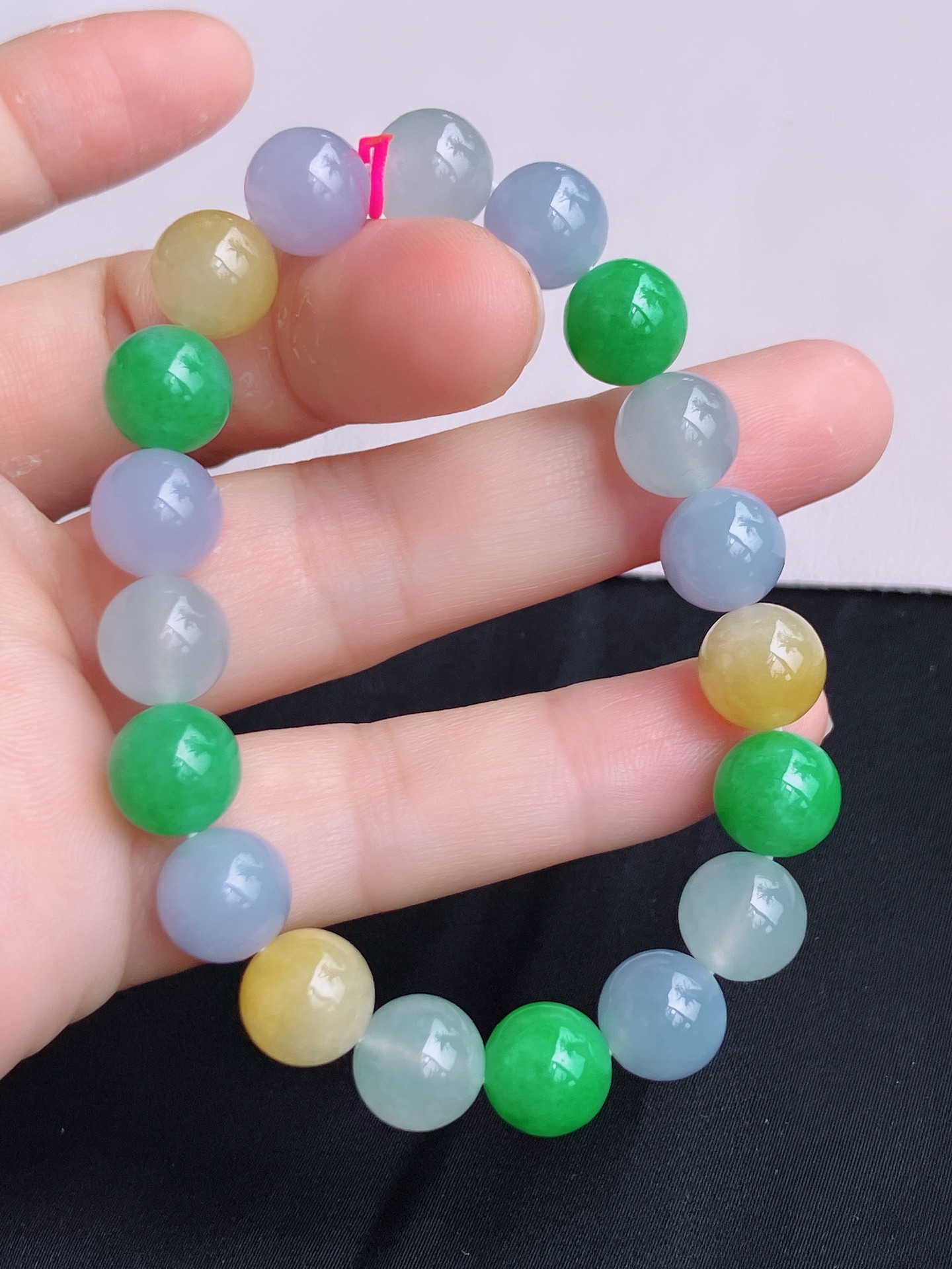 ️，三彩手串，晶莹剔透，特色，尺寸10，自然光实拍